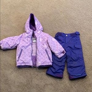 Girl 2T Columbia winter jacket and pants.
